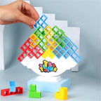 Balance Puzzle Tower kids 3D stacking building game colorful plastic blocks