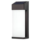 Solar wall lamp black IP44 waterproof warm white LED outdoor 2 pack