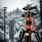 Aluminum camera tripod 67 inch portable with ball head for DSLR and mirrorless cameras