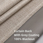 Blackout curtains thermal insulated energy efficient ring top bedroom living room