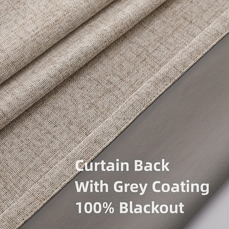 Blackout curtains thermal insulated energy efficient ring top bedroom living room