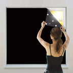 1 piece cordless portable blackout curtains for bedroom and living room windows