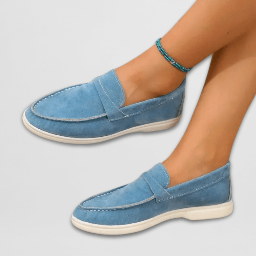 Women slip-on loafers classic clean silhouette everyday flat shoes