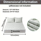 Bamboo mattress protector with cooling 3D air layer and breathable surface