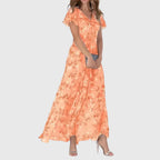 Figure flattering women's dress in vibrant colors, versatile day to night style