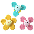 Baby bath toys set of 3 with teething ring and color learning features