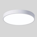 Scandinavian wood LED ceiling light, round modern indoor flush mount