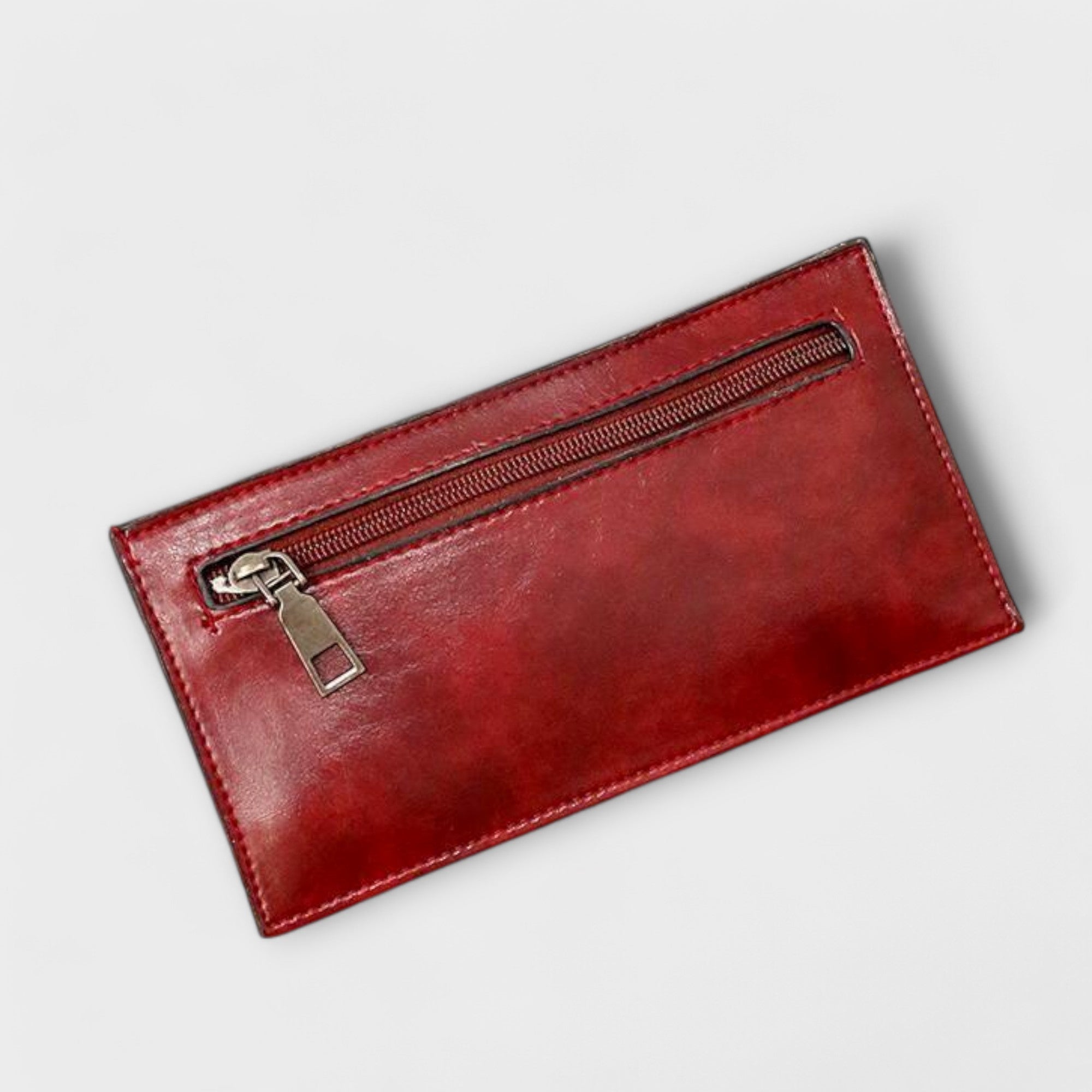 Women 4 piece vintage bag set in brown black red and gray
