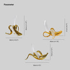 Banana table lamp creative LED resin desk light for bedroom or kids room