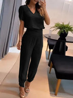 Women 2 Piece Floral Top and Pants Set breathable casual matching outfit
