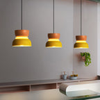 Nordic dome pendant light dual-tone zinc alloy LED 1-light ceiling fixture