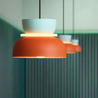 Nordic dome pendant light dual-tone zinc alloy LED 1-light ceiling fixture