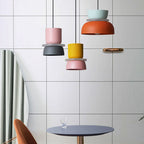 Nordic dome pendant light dual-tone zinc alloy LED 1-light ceiling fixture