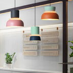 Nordic dome pendant light dual-tone zinc alloy LED 1-light ceiling fixture