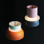 Nordic dome pendant light dual-tone zinc alloy LED 1-light ceiling fixture