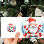 Diamond painting Christmas cards DIY set, 12 pieces, Santa Claus theme