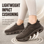 Walking sneakers wide toe box orthopedic flexible sole lace-up, available in 6 colours