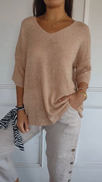 Women loose fit top casual relaxed silhouette multiple colours