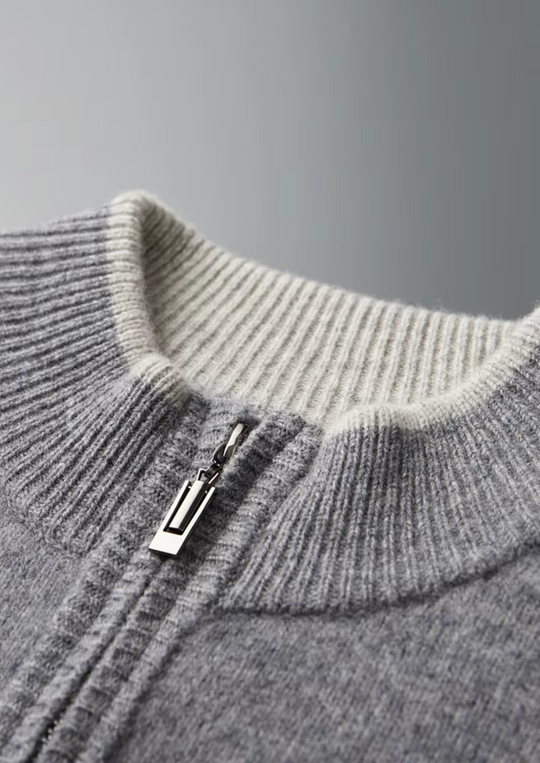 Men's Merino Wool Lounge Tracksuit | Zip Up, Two Tone