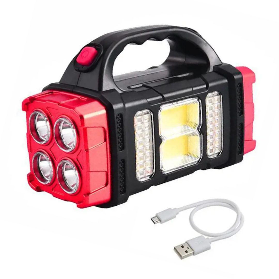 Solar emergency lantern 3-in-1 flashlight and powerbank, IP44 waterproof, 230g portable