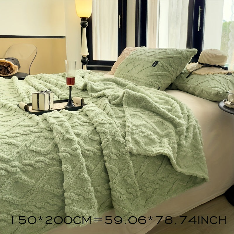Taffeta blanket all-season lightweight beige polyester single layer soft bedspread