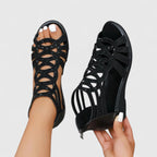 Women Flat Sandals Open Toe Comfortable Cushioned Footbed Support