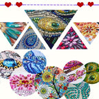 Diamond painting Christmas cards Santa Claus 12pcs colorful kit