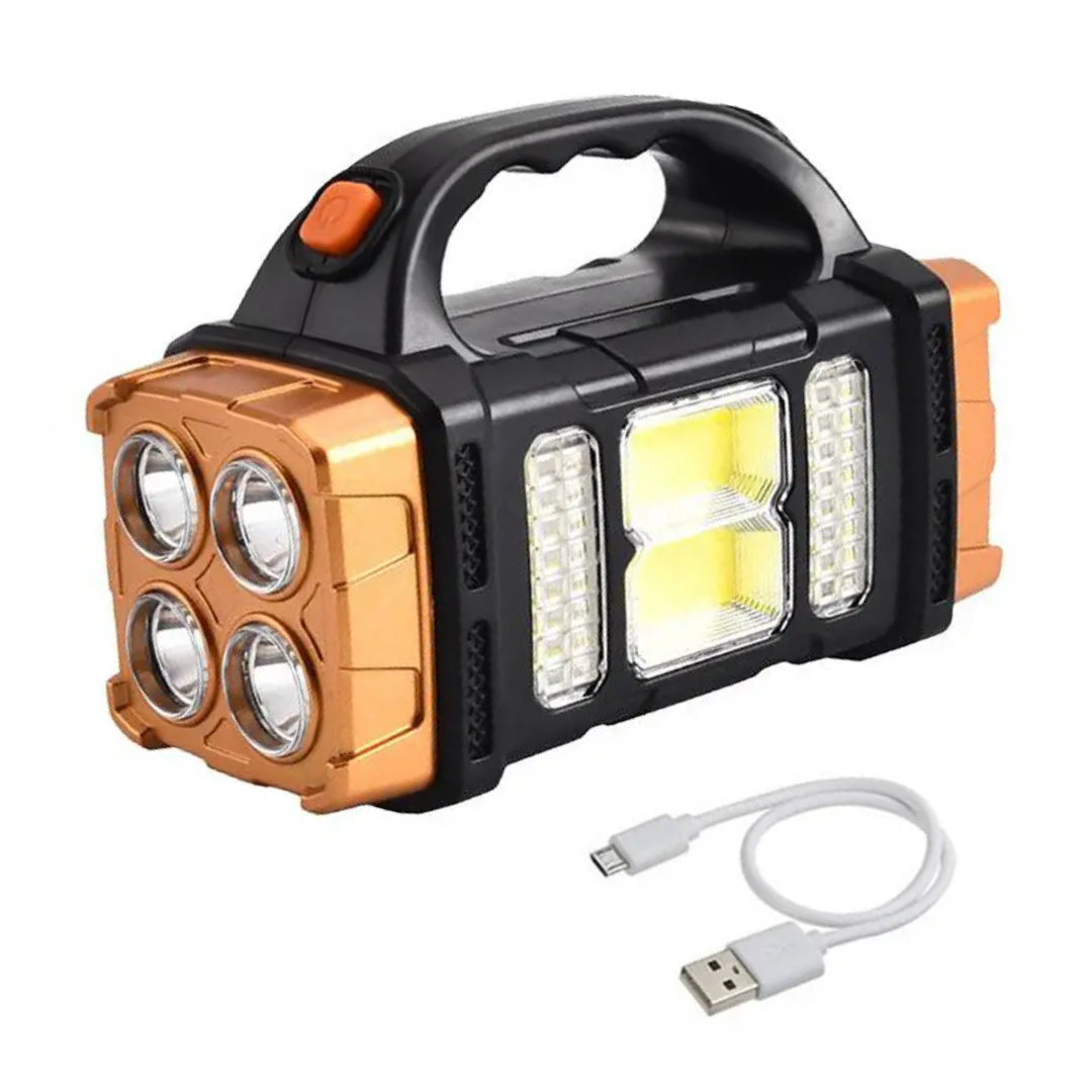 Solar emergency lantern 3-in-1 flashlight and powerbank, IP44 waterproof, 230g portable