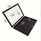 A4 wooden wall mount magnetic photo frames set of 2, black, modern minimalist design
