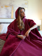 Oversized hoodie blanket for women, silky-soft wearable blanket in multiple colours