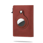 AirTag wallet RFID blocking slim card holder with money clip