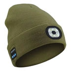 Bluetooth beanie with LED light, 3-in-1 built-in speaker and lighting, unisex