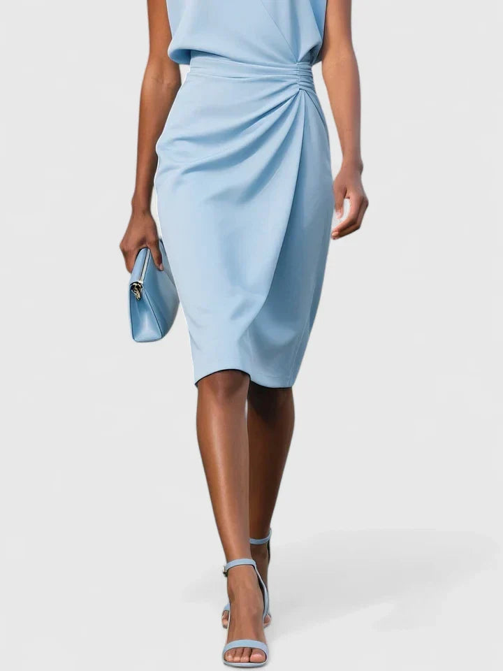 Women's elegant dress in multiple colors, flattering sleek cut for formal and casual occasions