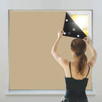 1 piece cordless portable blackout curtains for bedroom and living room windows