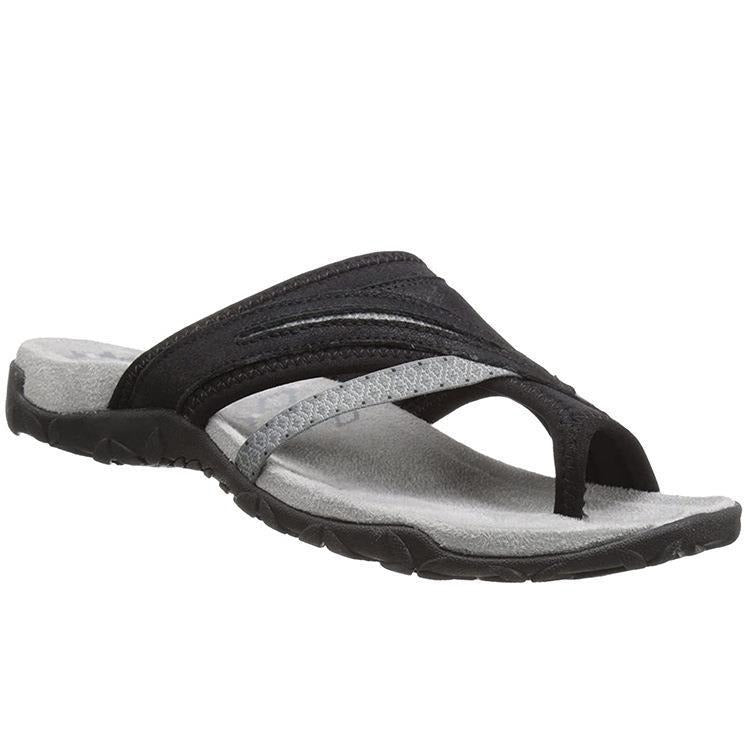 Women orthopedic slip-on slippers with arch support and honeycomb cushioned footbed