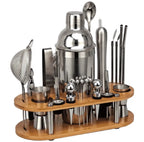 23-piece professional bartender set stainless steel cocktail kit with shaker and tools