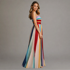 Women's soft-touch maxi dress, longline breathable all-day wear