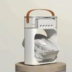 Air cooler fan 3-in-1 white with 7-color LED and 600ml water tank