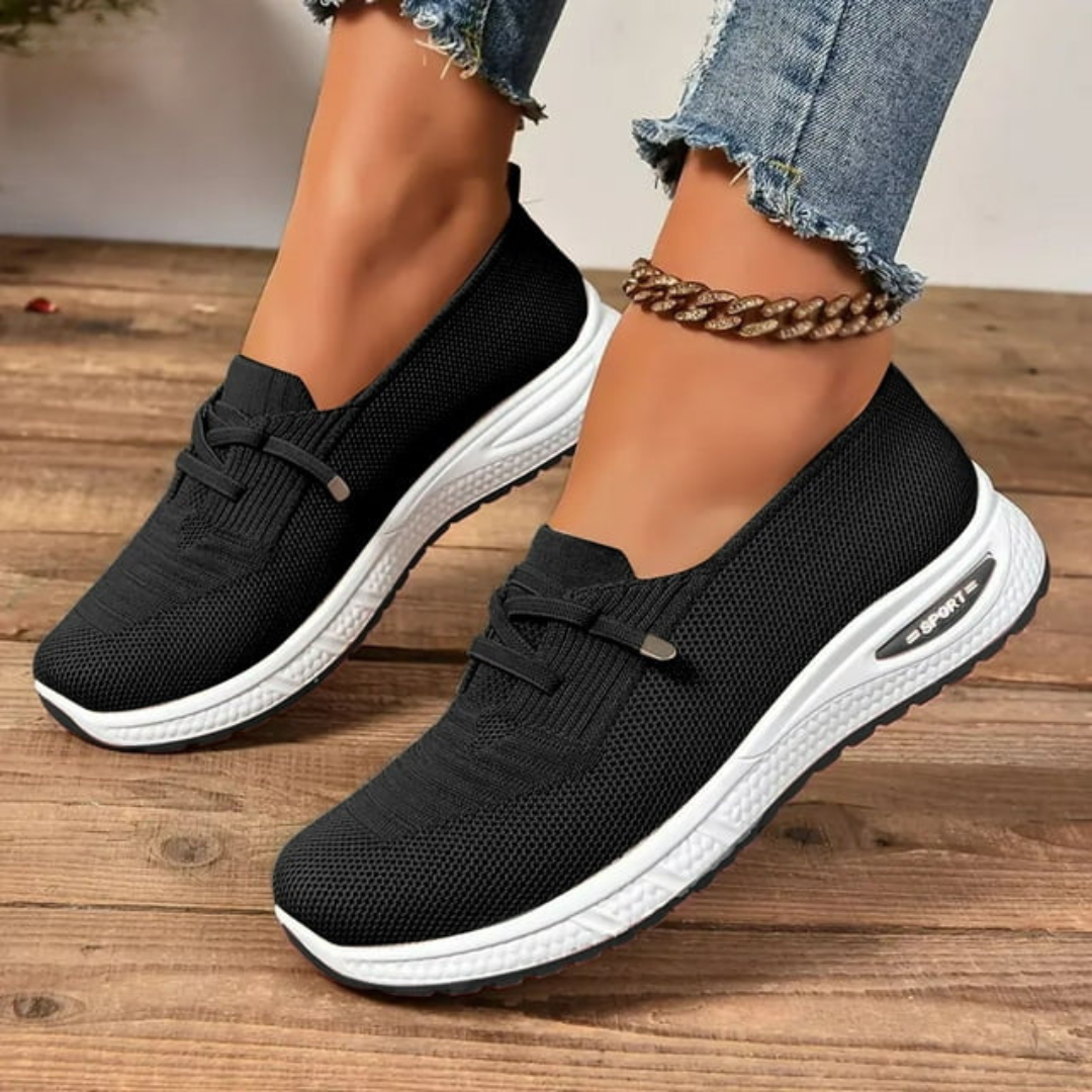 Women cushioned orthopedic slip-on shoes lightweight non-slip sole