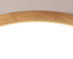 Flush mount ceiling light Nordic solid wood round LED 30CM ultra-thin