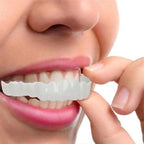 Clip-on veneers upper and lower set snap-on smile cover for stained or crooked teeth