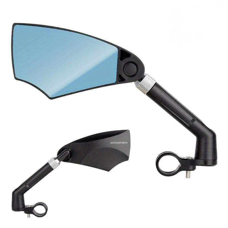 Bicycle rearview mirror 360 degree adjustable convex lens universal fit