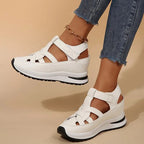 Women's orthopedic sandals with arch support and covered toe, lightweight everyday sandal