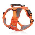 Anti-pull dog harness adjustable reflective with quick-release buckles