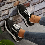 Orthopedic sneakers with height boosting cushioned sole and arch support