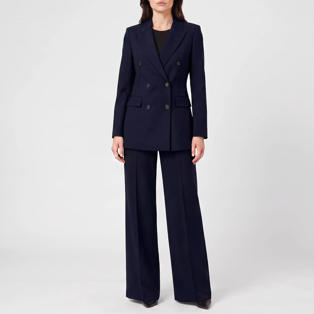 Women's pant suit 2-piece tailored fit office wear, blazer and trousers set