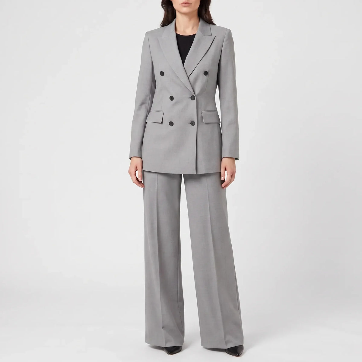 Women's pant suit 2-piece tailored fit office wear, blazer and trousers set
