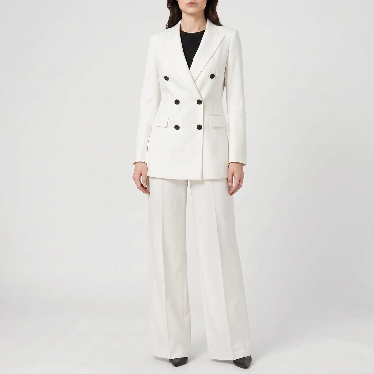 Women's pant suit 2-piece tailored fit office wear, blazer and trousers set