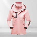 Women 3 in 1 waterproof jacket with removable fleece inner layer