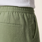 Men's linen trousers straight cut lightweight summer casual